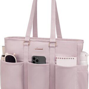 Teacher Nurse Tote Bag for Women Work, 15.6 Inch Laptop Bag With Large Cup Holde